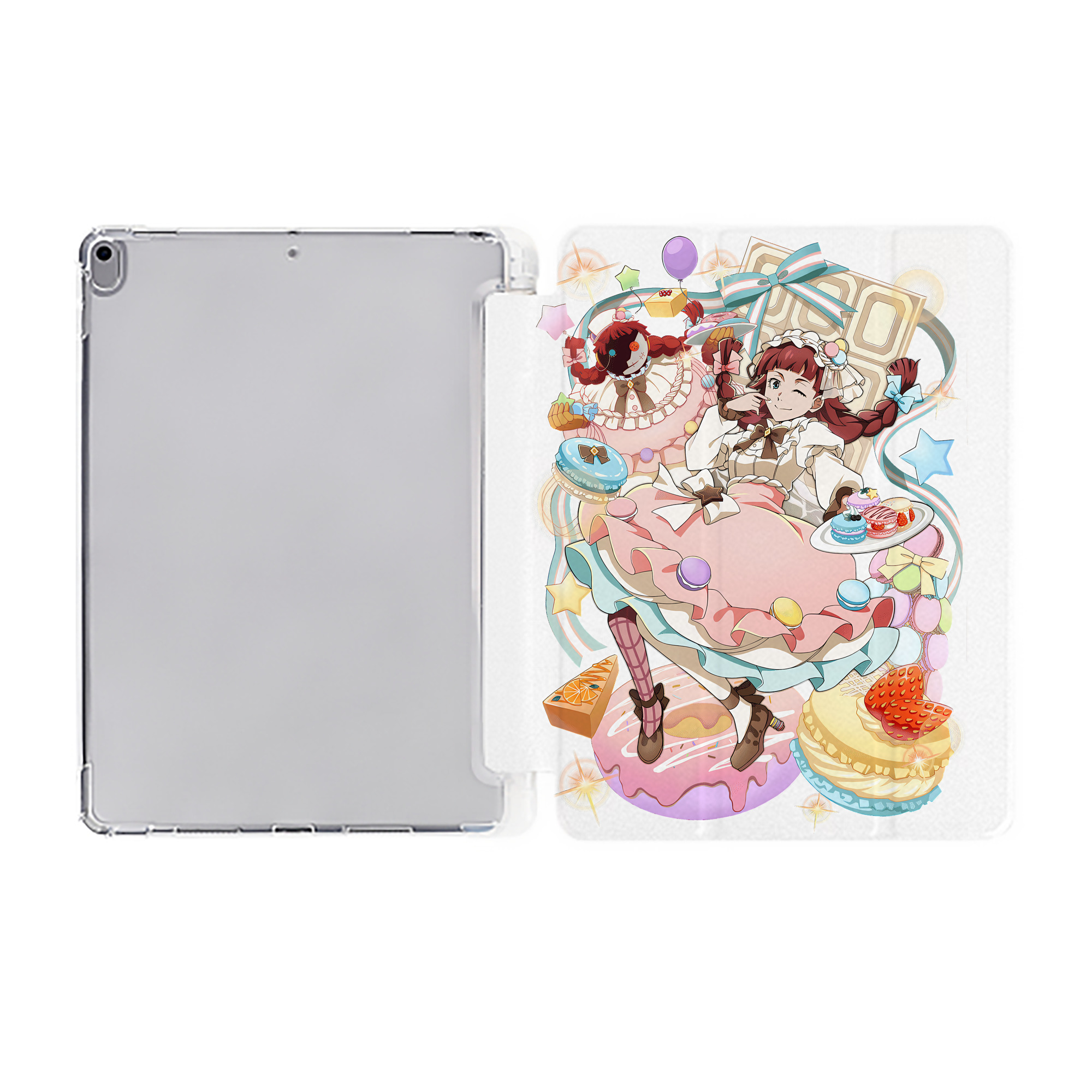 （画像用） 文豪ストレイドッグス Bungo Stray Dogs IPad ケース ペン収納付き 三つ折りスタンド PUレザー×シリコン 対応機種9.5/10.5/10.9インチ